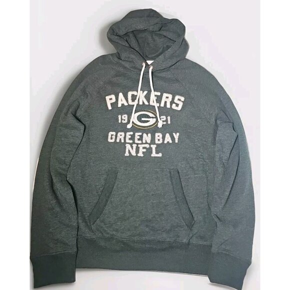 Green Bay Packers Campus Crew Hoodie Sweatshirt NFL Football - SIZE MEDIUM - Picture 1 of 10